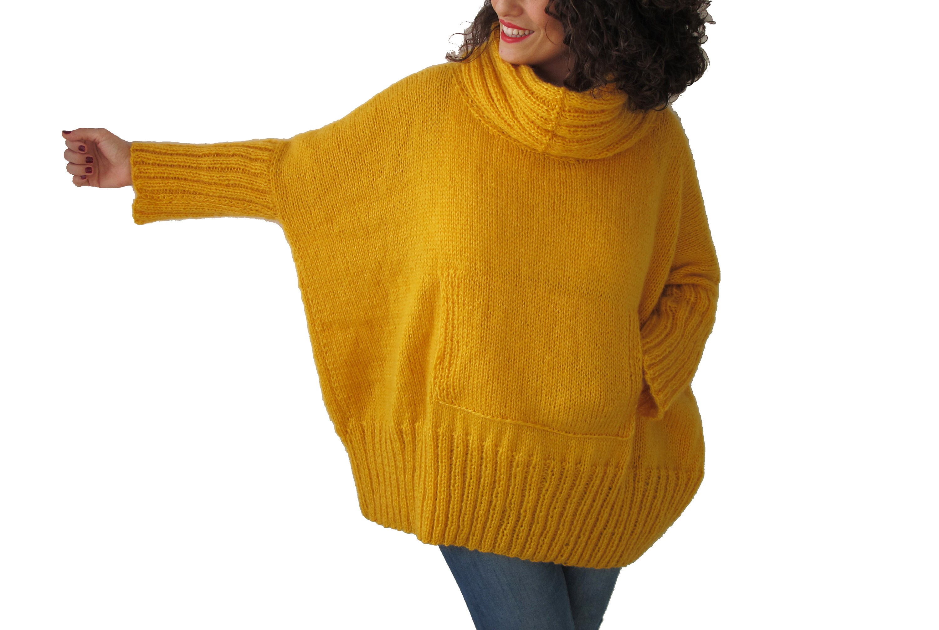 plus size yellow jumper