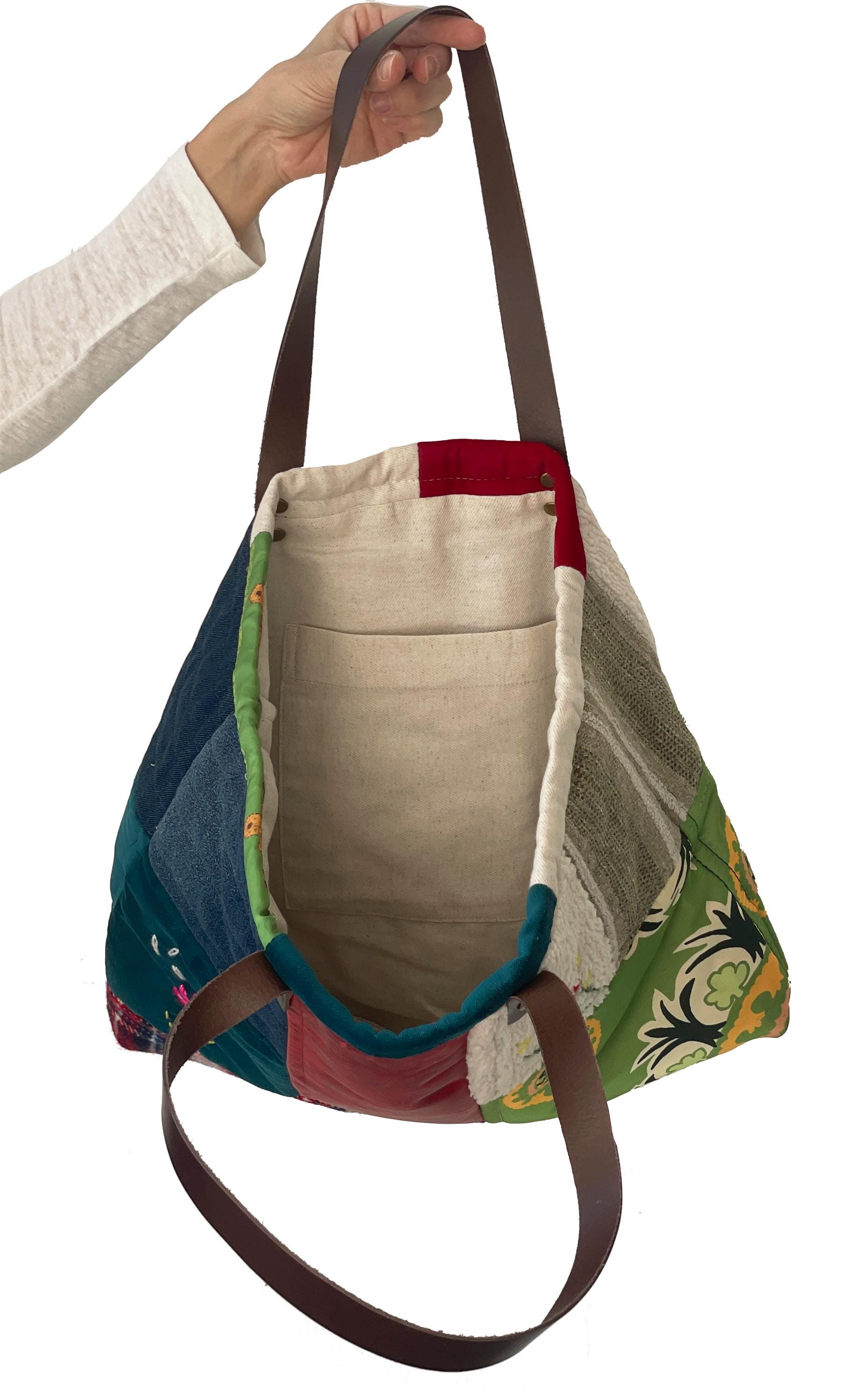 Patchwork Bag, Patchwork Shoulder Bag, Silk Bag, Oriental