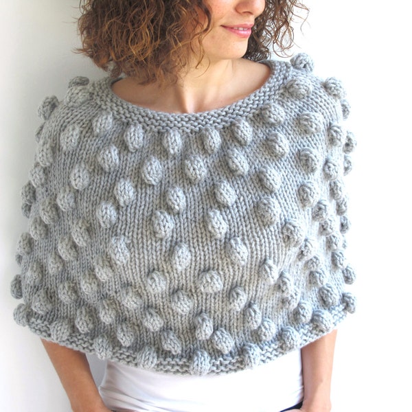 Pop Corn Gray Capalet Cowl by Afra