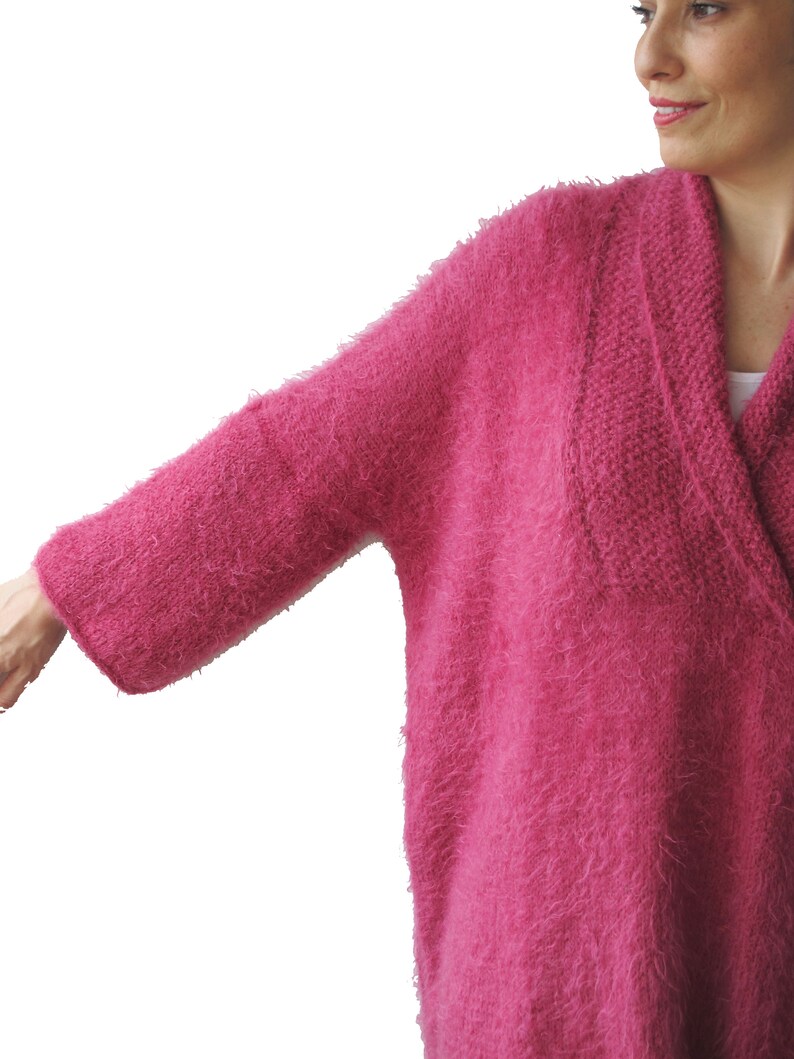 Hand Knitted Sweater Plus Size Jumper Over Size Sweater Hand Knit