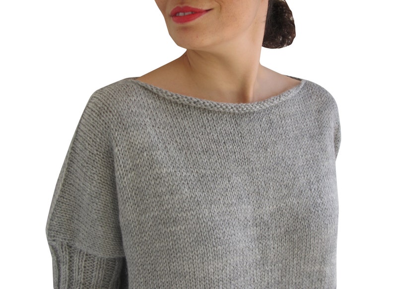 NEW Dark Gray Light Gray Sweater Plus Size Over Size Etsy