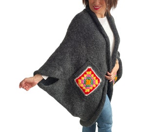 Wollen vest, wol West, wol dikke West, handgebreid