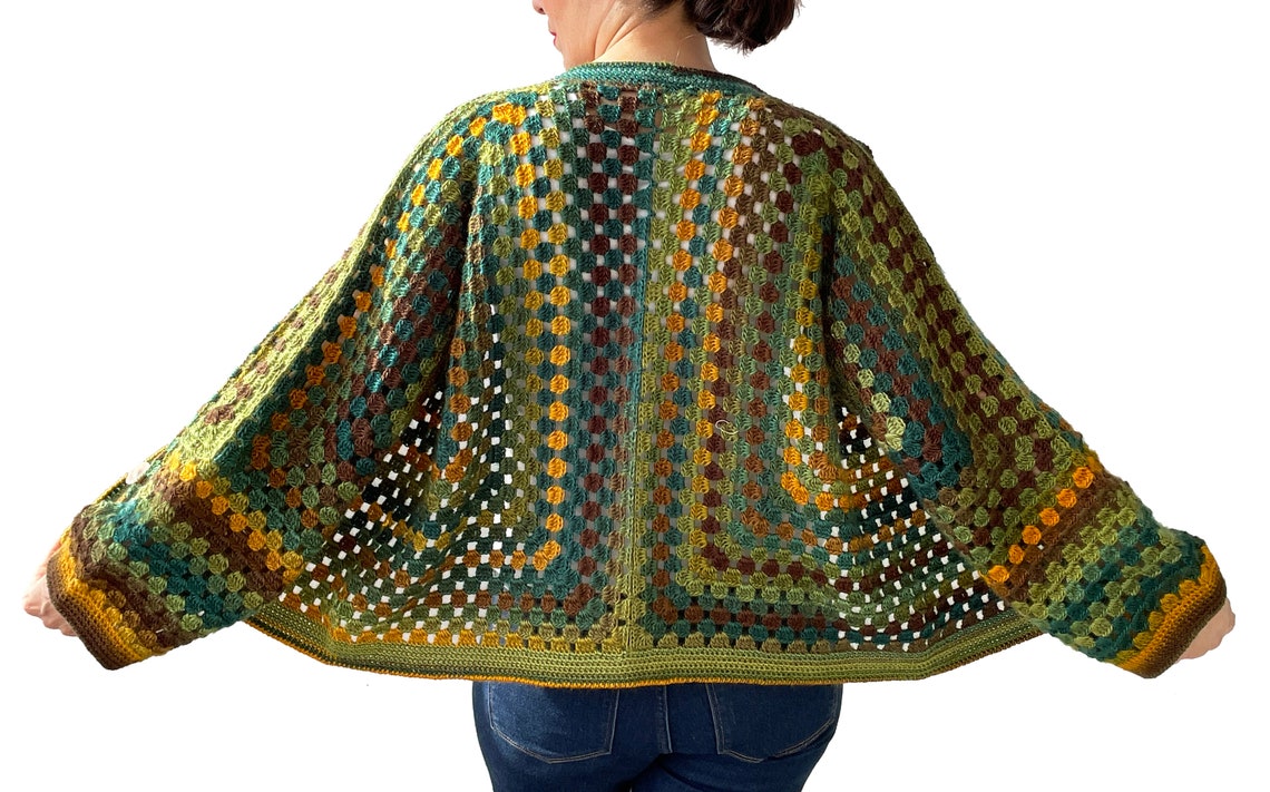 Hexagon Jacket Hexagon Cardigan Crochet Jacket Crochet Etsy
