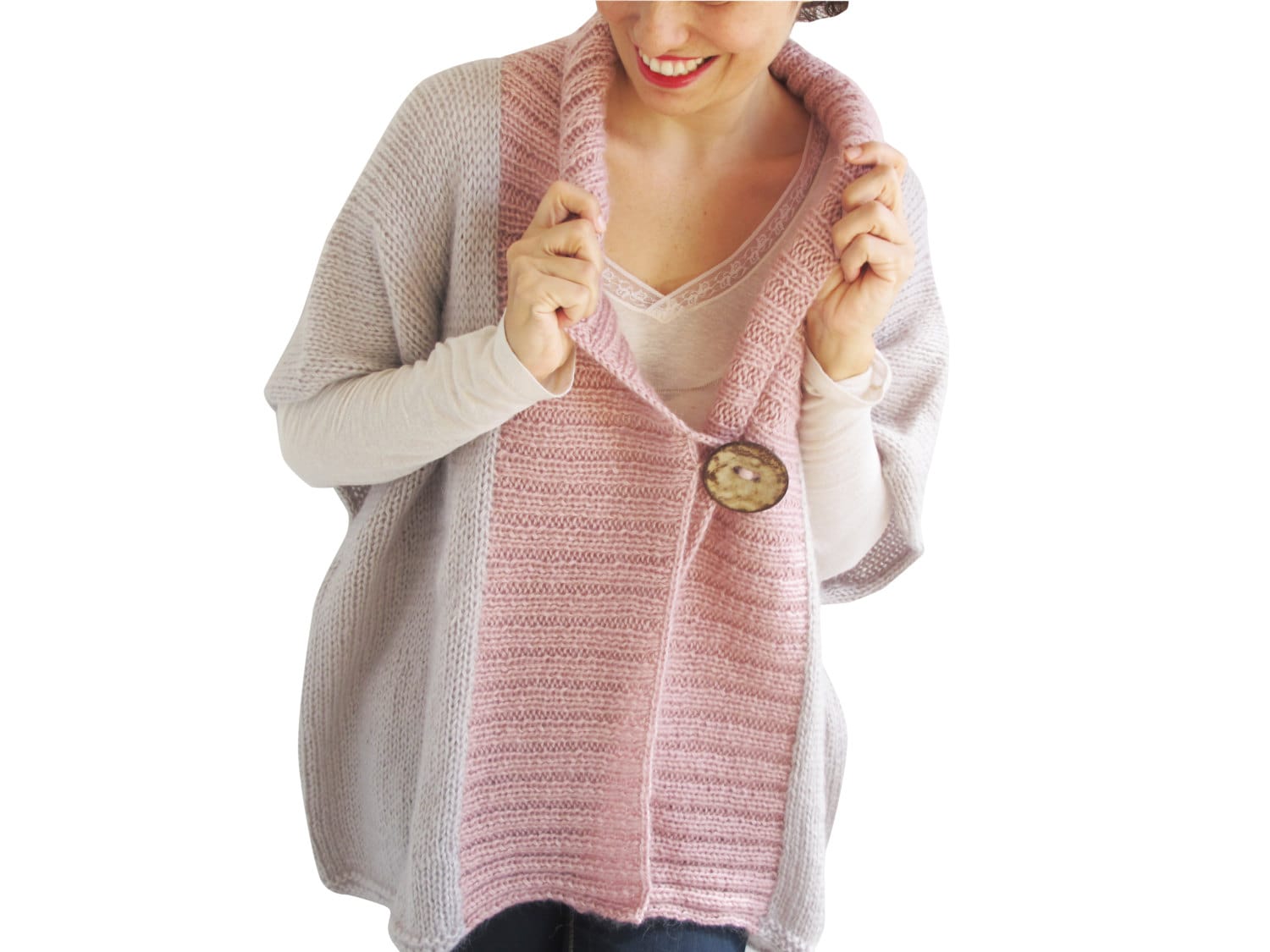 plus size hot pink cardigan