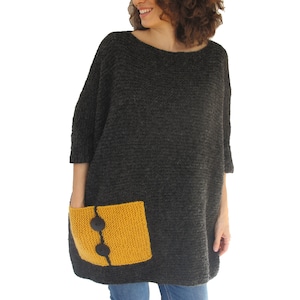 Oversized Sweater, Boho Clothing, Oversized Jumper, Bohomian Clothing, Plus Size Sweater, Loose Fit Sweater