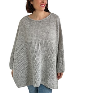 Plus Size Sweater, Oversized Sweater, Wool Woman Sweater