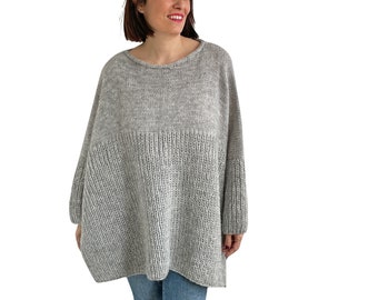 Plus Size Sweater, Oversized Sweater, Wool Woman Sweater