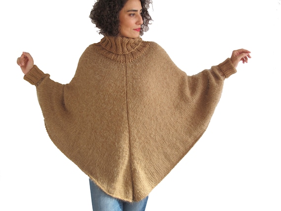Poncho sweater hotsell turtleneck