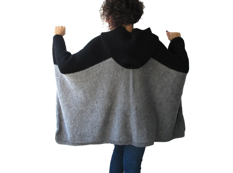 Oversized Poncho Plus Size Poncho Oversized Jumper - Etsy