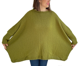 Knit Sweater, Woman Sweater, Plus Size Sweater, Plus Size Clothing, Wool Woman Sweater, Oversize Sweater