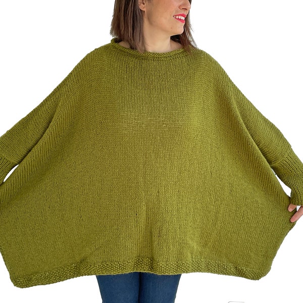 Strickpullover, DamenPullover, Plus Size Pullover, Plus Size Kleidung, Wolle Frauen Pullover, Oversize Pullover