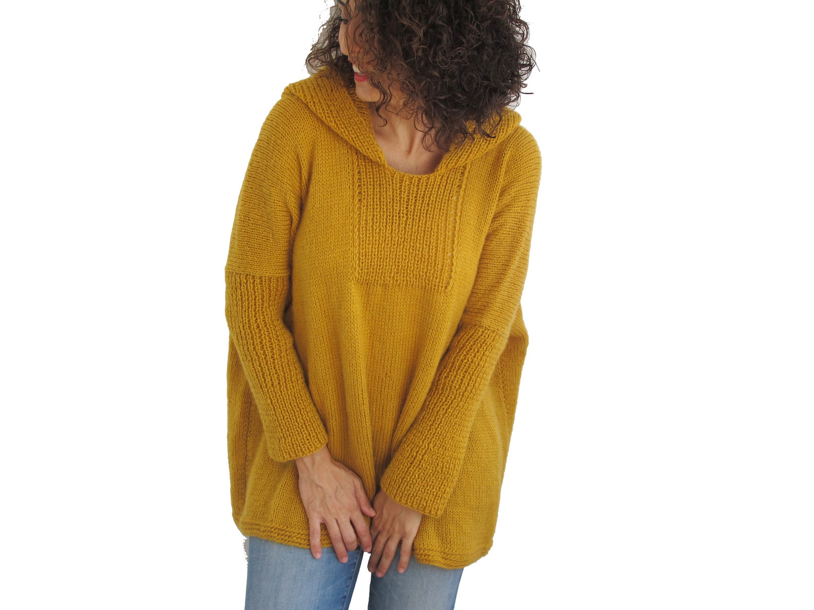 Hand Knitted Sweater Boho Clothing Oversize Jumper Bohemian Etsy