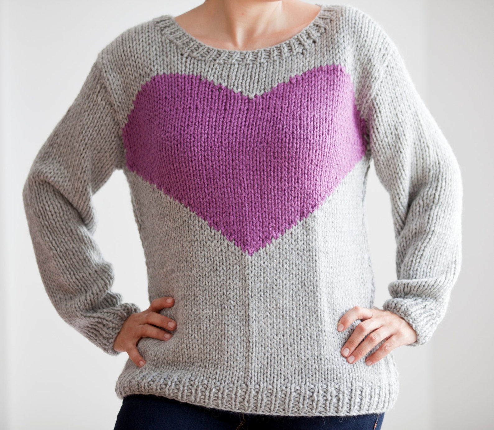 sweater with heart cut out