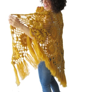 Crochet Shawl, Wedding Shawl, Bridesmaid Shawl, Braidmaid Gift, Angora Crochet Shawl, Gift for Mom, Gift for Her image 4