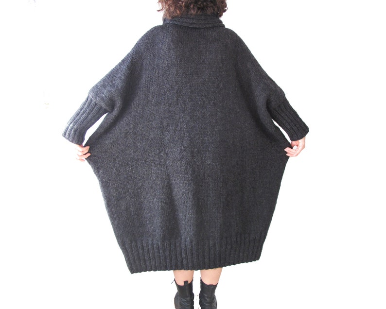 Wool Dress Hand Knitted Dress Plus Size Dress Over Size Etsy