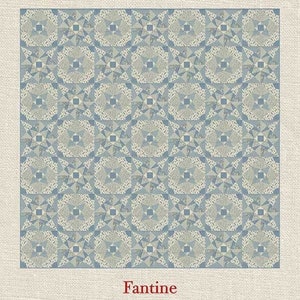 Fantine Quilt Pattern - French General Quilt Pattern featuring Fabric from the La Vie Boheme Collection Moda Quilting Pattern FG VB 001