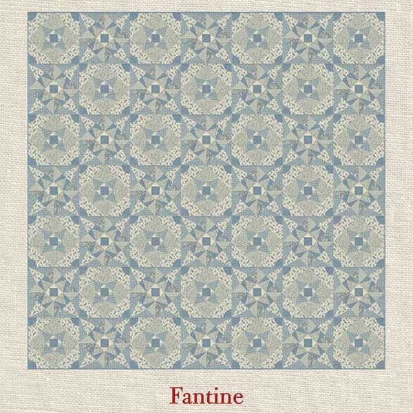Fantine Quilt Pattern - French General Quilt Pattern featuring Fabric from the La Vie Boheme Collection Moda Quilting Pattern FG VB 001