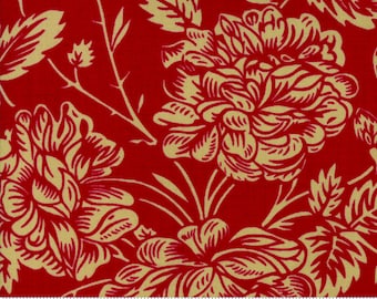 Moda RUE INDIENNE Pascal Rouge 13687 17 Quilt Fabric By The Yard French General