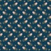 Super Bloom Fabric - Andover Fabric- Half Yard - Clover Flowers Dusk Navy Blue & Pink Edyta Sitar Laundry Basket Quilt Shirting A-9451-B