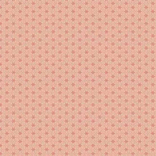 Primrose Fabric - Half Yard- Edyta Sitar Fabric Petal Pink Geometric Print Starflowers Laundry Basket Quilts Andover Fabric A-528-E