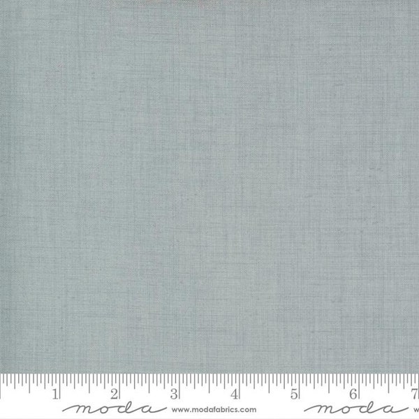 French General Favorites Fabric - Half Yard - Moda Fabric Solid Ciel Blue Kaari Meng French General Fabric Cotton Quilt Fabric 13529 169