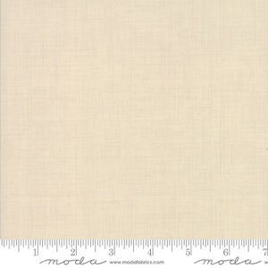 French General Favorites Fabric - Half Yard - Moda Fabric Classic Solid Pearl Off White Kaari Meng French General Fleur de Noel 13529 21