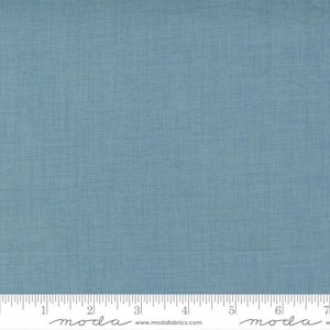 French General Favorites Fabric - Half Yard - Moda Fabric Solid French Blue Kaari Meng French General Fabric Cotton Quilt Fabric 13529 171