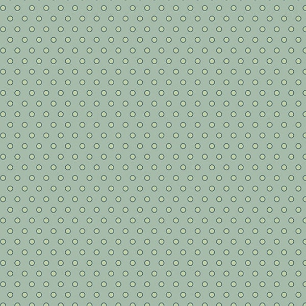 Secret Stash Cool Tone Fabric -Half Yard- Edyta Sitar Fabric Polka Dots Green Tea Teal Dotted Laundry Basket Quilts Andover Fabric A-8624-T