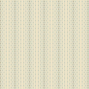 May include: A repeating pattern of vertical lines of small dots in shades of brown, blue, and gray against a cream-colored background. The dots are evenly spaced, creating a textured, minimalist design. The overall effect is a subtle, elegant pattern.