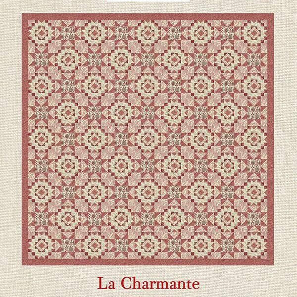 La Charmante Quilt Pattern - French General Quilt Pattern featuring Fabric from Bonheur De Jour Fabric Collection Moda Pattern FG VB 004