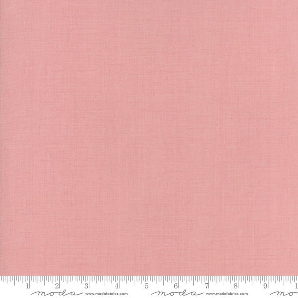 French General Favorites Fabric - Half Yard - Moda Fabric Classic Solid Pale Rose Pink Kaari Meng for French General Fabric 13529 155