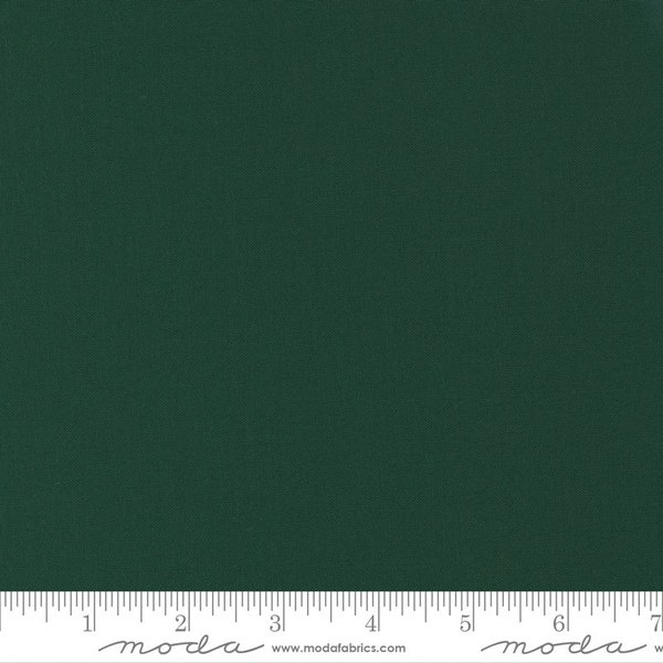 Bella Solid Fabric - Juniper Dark Green - Half Yard - Moda Fabric - Quilt Fabric Sewing Fabric Cotton Basic Fabric 9900 399