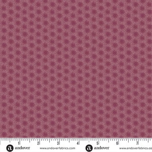 Sewing Basket Fabric -Half Yard- Edyta Sitar Fabric Laundry Basket Quilts Purple Tonal Dots Pebbles Polka Dotted Andover Fabric A-950-E