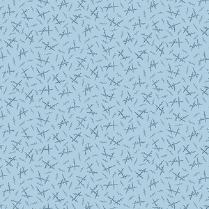 Blue Sky Fabric - Andover Fabric - Half Yard - Reproduction Dark Blue Lines on Light Blue Fabric Edyta Sitar Laundry Basket Quilts A-8513-W