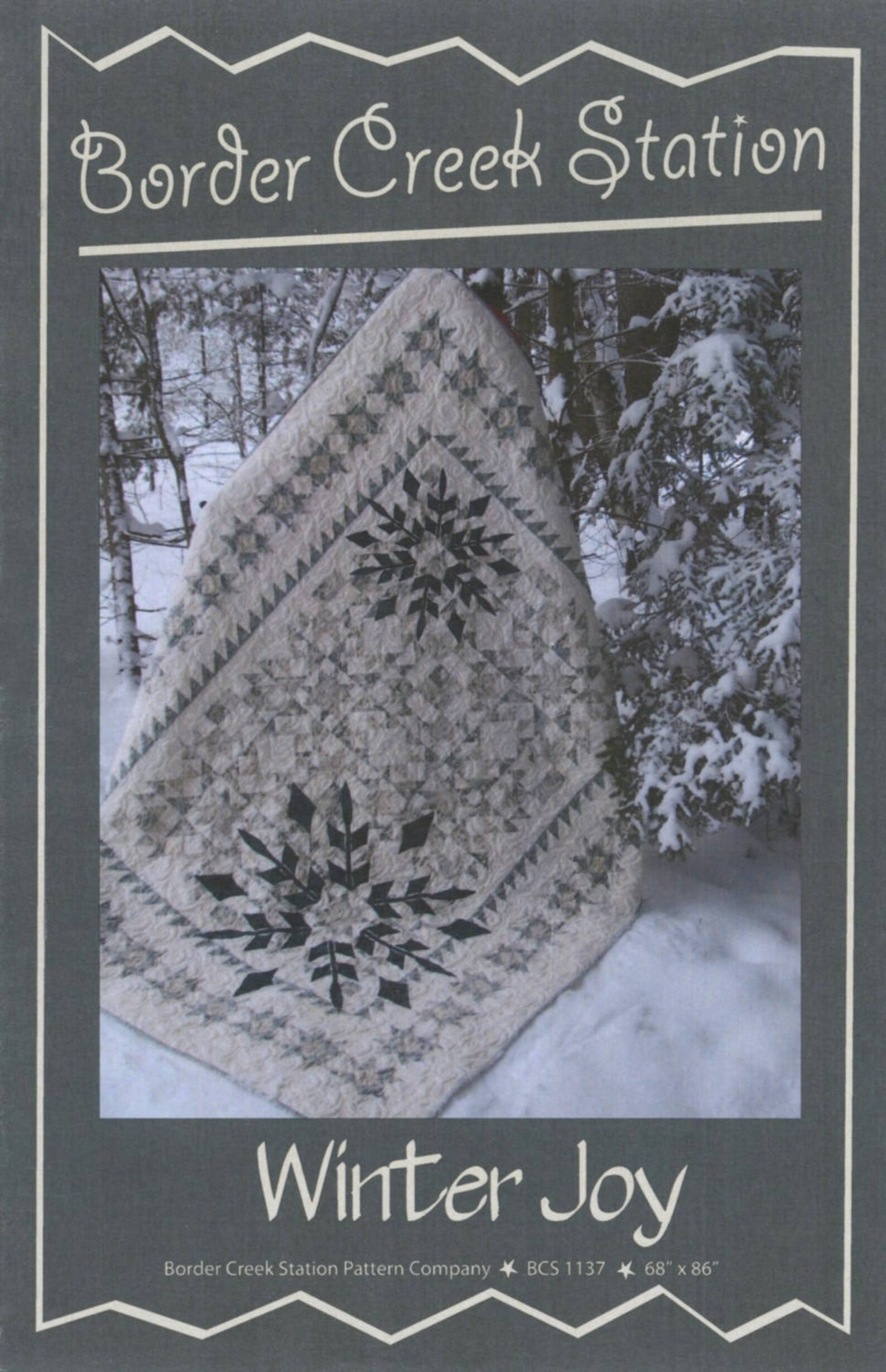 Winter Joy Quilt Pattern Border Creek Station Quilt Pattern Etsy UK
