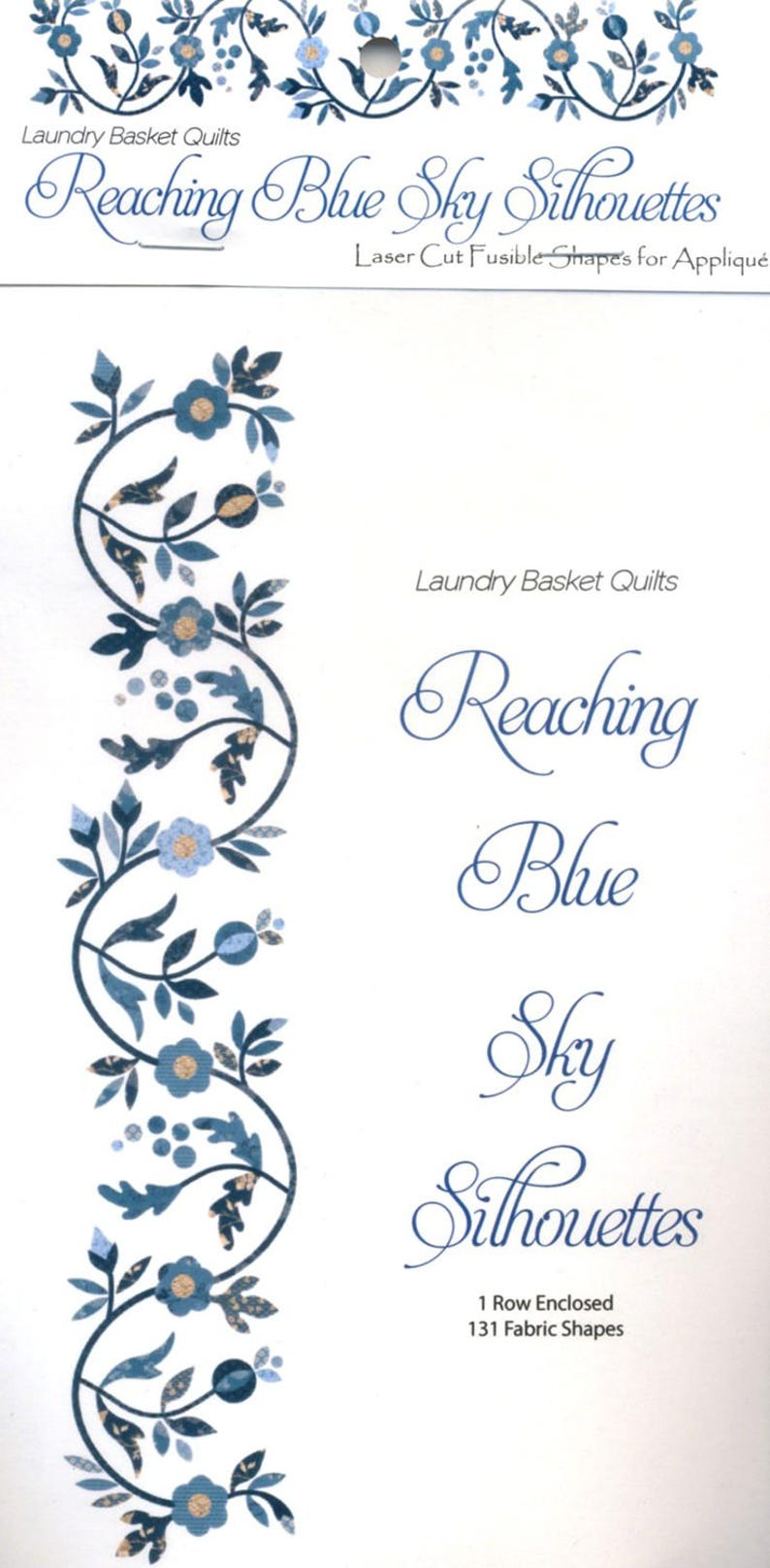 Reaching Blue Sky PATTERN Edyta Sitar Laundry Basket Quilt Andover Fabric Quilt Pattern featuring Blue Sky Fabrics LBQ-0629-P