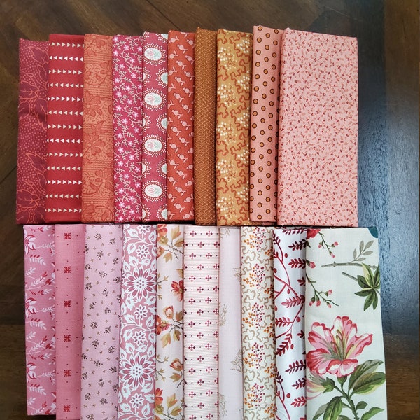 Secret Stash Warms 5 inch Fabric Bundle- Edyta Sitar Laundry Basket Quilt Andover Collection - 5 inch Double Jelly Roll Fabric Strip Set