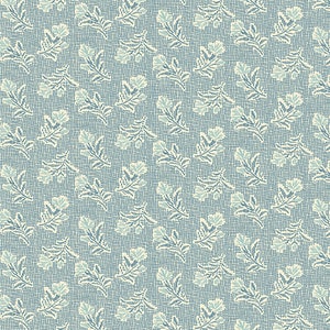 Something Blue Fabric - Andover Fabric - Half Yard - Summer Field Floral Blue Edyta Sitar Laundry Basket Quilts Fabric A-8826-B