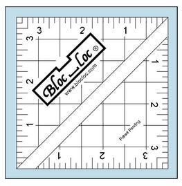 Bloc Loc 3.5 Inch Half Square Triangle Tool Quilting Notions - Etsy