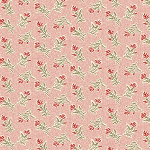 Little Sweetheart Fabric - Andover - Half Yard - Blush Pink and Red Summer Field Flowers Floral Edyta Sitar Laundry Basket Quilt A-8826-E