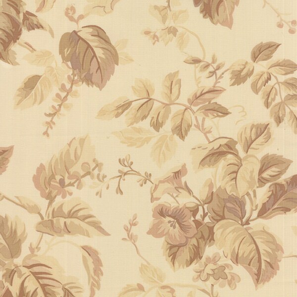 Sticks and Stones - Moda Fabric - Half Yard - Floral Reproduction Dogwood Natural Cream Edyta Sitar Laundry Basket Quilts 4221013