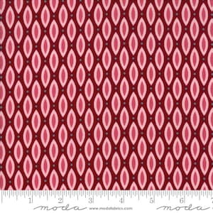Nova Fabric - Half Yard - Moda Fabric Enjoy Life Burgundy Wild Ginger Red Pink Cotton Quilt Fabric Basicgrey Basic Grey Gray 30584 15