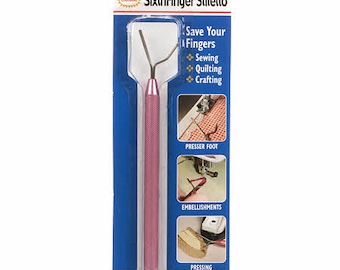 Sewing Stiletto SixthFinger All Metal Sewing Quilting Aid Tool - Great for Sewing and Quilting - Sewing Notion Quilting Tool