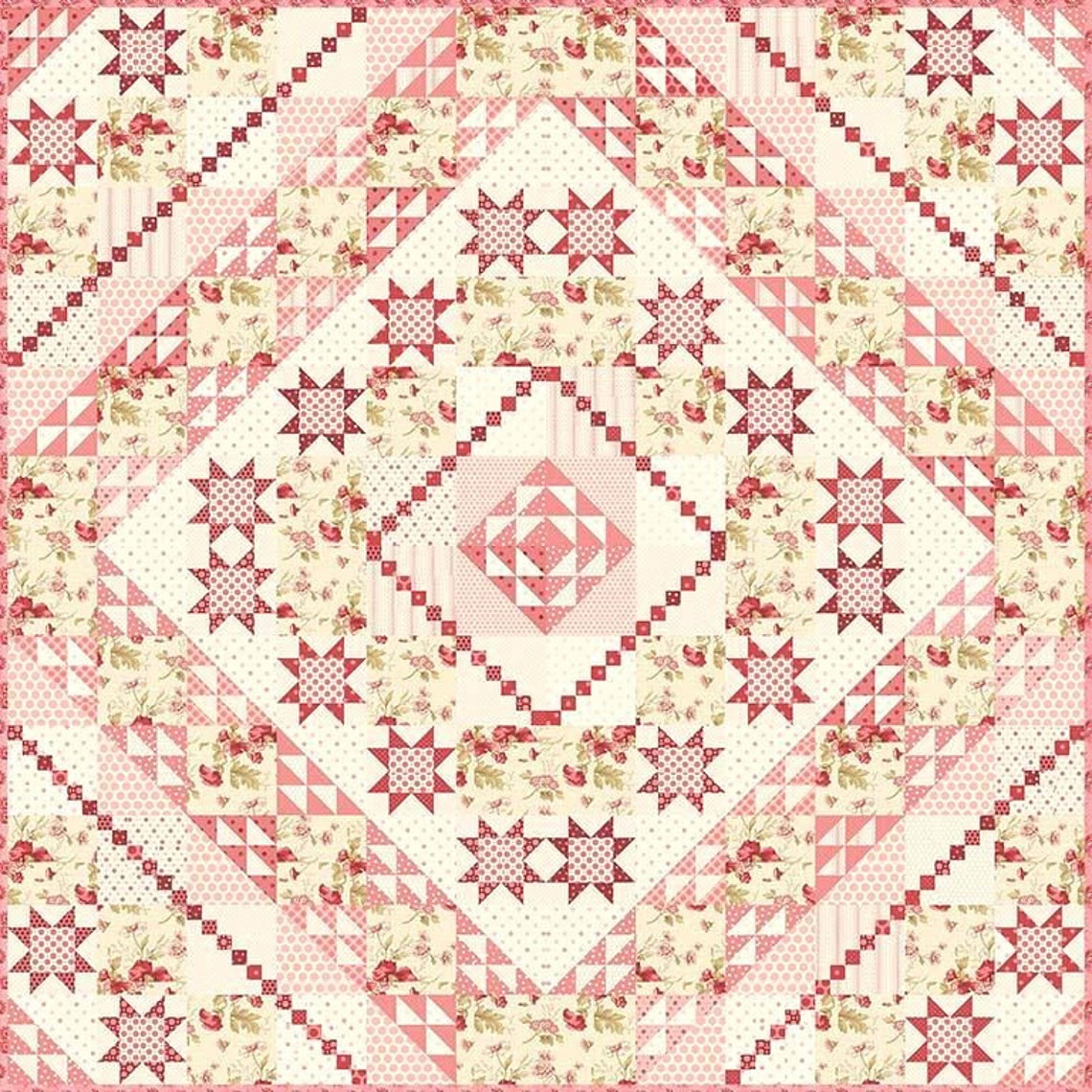 Sweet Pea Quilt Pattern Edyta Sitar Laundry Basket Quilts Etsy