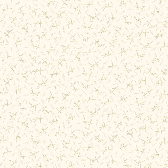 Sonoma Fabric #8625-L1 Meadow Shirting Tiny Flowers Cream Quilt Shop Quality