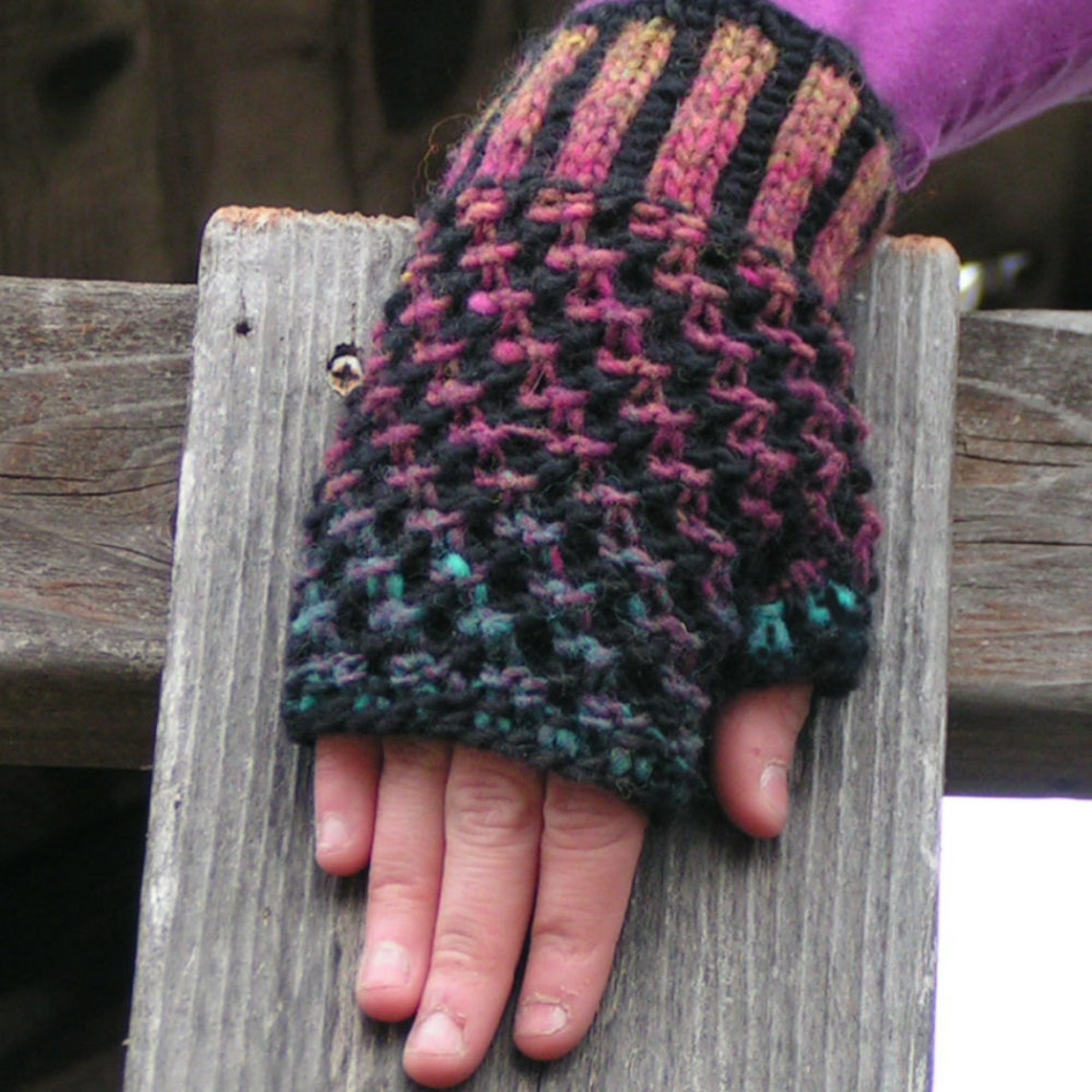 Knitting Pattern Fingerless Gloves YARN MAGIC Mitts PDF Etsy