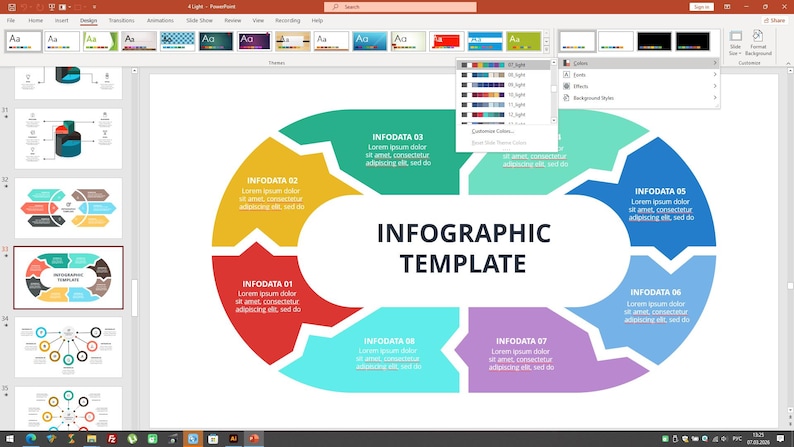 Modern Animated Infographics Presentation Template - Etsy