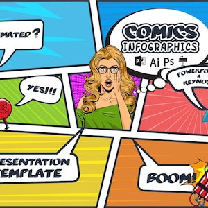 Comics Animated Presentation Template: PowerPoint & Keynote Template