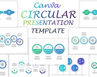 Circular Presentation Canva Template
