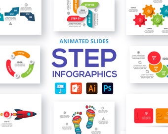 Animated Step Presentation Template: PowerPoint & Keynote Template